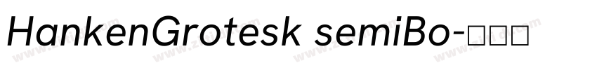 HankenGrotesk semiBo字体转换